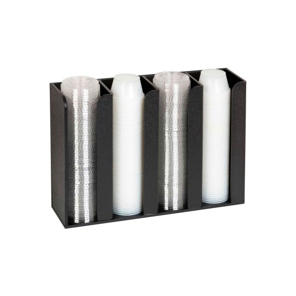 Dispense Rite Dispense-Rite - Portion Cup & Lid Organizer, Countertop Or Wall Mount CTCO-4BT - main